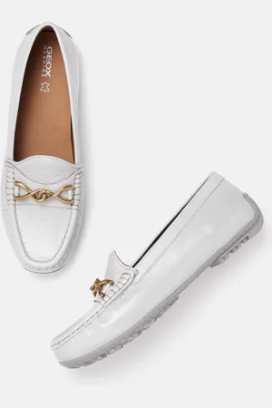 Geox Women Solid Leather Moccasins