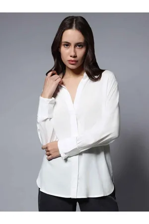 High Star Long Sleeves Solid Oversized Casual Shirt