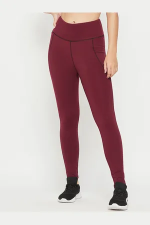 EDRIO Solid Cut And Sew Ankle Length Tights