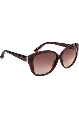 Swarovski Women Brown UV Protected Retro Square Sunglass SK0058 60 52F