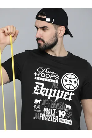 PUMA Clydes Closet Printed Pure Cotton Basketball T-shirt