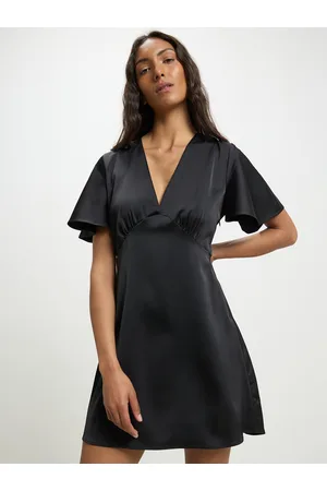 Calliope Satin A-Line Mini Dress
