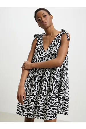 Calliope Animal Print A-Line Mini Dress