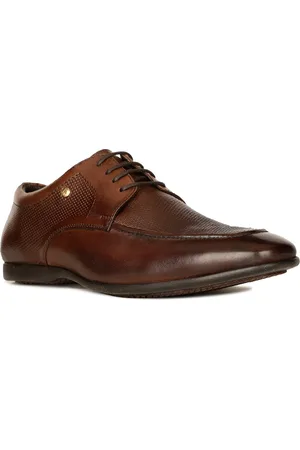 Hush Puppies Men Textured Leather Derbys Formal Shoes