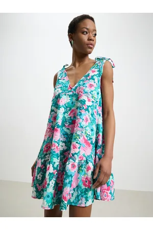 Calliope Floral Print A-Line Mini Dress