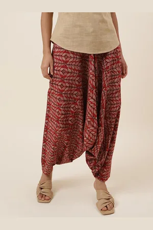 Buy Cotton Chikankari Slouchy Pant for Women Online at Fabindia  10709269