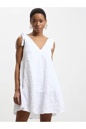 Calliope Textured Drop-Waist Mini Dress