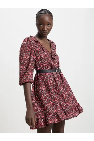 Calliope Floral Print A-Line Dress