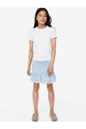 H&M Girls Smocked Chiffon Skirt