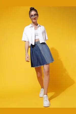Belliskey Above Knee Denim Skirt