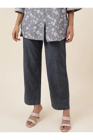 Buy Fabindia Orange Cotton Printed Pants for Women Online  Tata CLiQ