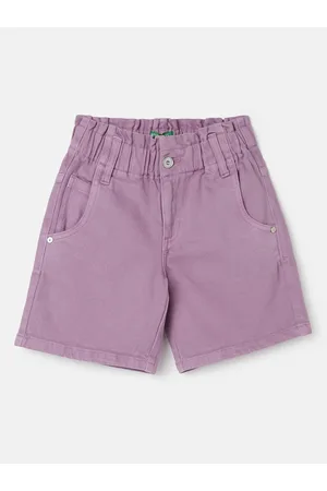 Benetton Girls Mid-Rise Regular Shorts
