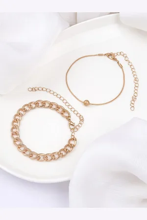 BeWitched Set Of 2 Gold-Plated Anklets