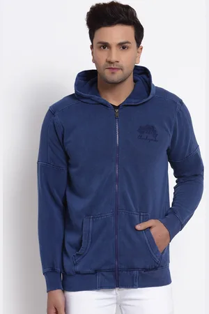 Club York Men Blue Solid Sweatshirt