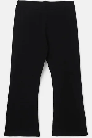 Benetton Girls Smart Regular Fit Ribbed Trousers