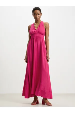 Calliope Plunge V-Neck Maxi Dress