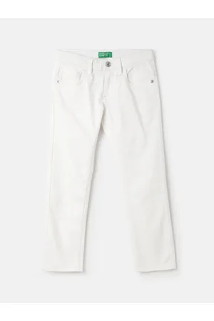 Benetton Boys Mid-Rise Clean Look Slim Fit Jeans
