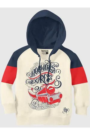 BONKIDS Boys Graphic Printed Hooded Cotton Pullover