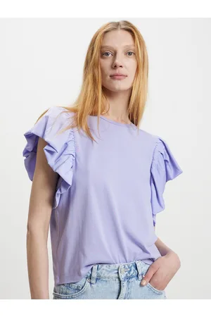 Calliope Flutter Sleeve Cotton Top