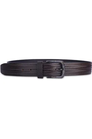 THE CLOWNFISH Men Textured Leather Formal Belt