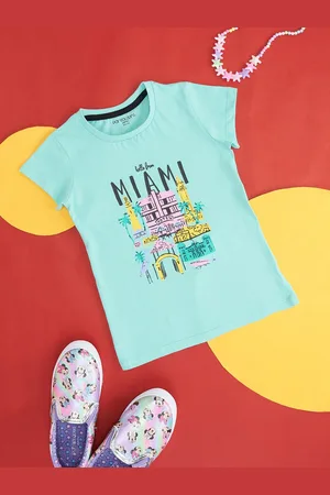 Pantaloons Girls Typography Printed Cotton T-shirt