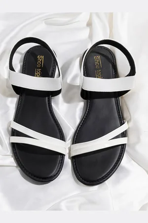 Shoetopia Girls Colourblocked Open Toe Flats