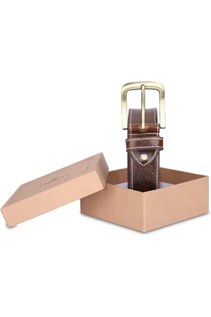 THE CLOWNFISH Men Leather Belt