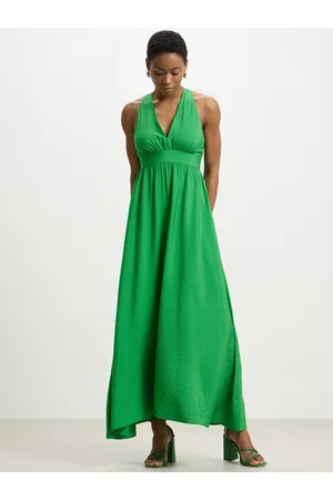 Calliope Plunge V-Neck Maxi Dress