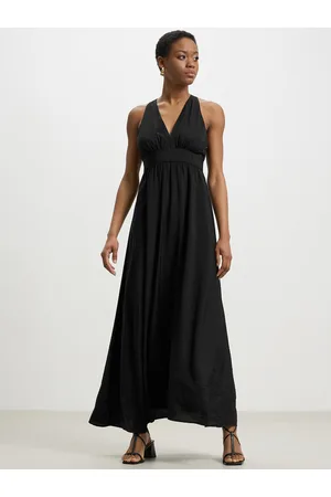 Calliope Plunge V-Neck Maxi Dress