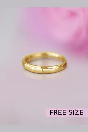 Zavya Men 925 Pure Silver Gold-Plated Finger Ring