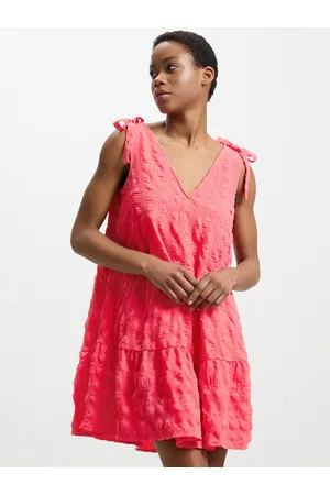 Calliope Textured Drop-Waist Mini Dress
