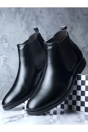 SHOZANIA Men Mid Top Chelsea Boots