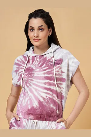 Pantaloons Tie & Dye Hooded Cotton T-Shirt