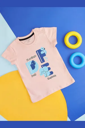Pantaloons Infant Boys Typography Printed Casual Cotton T-shirt