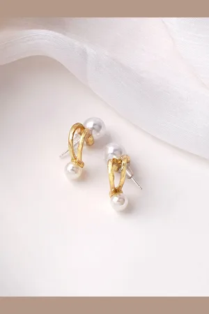 BeWitched Gold-Plated Circular Studs Earrings