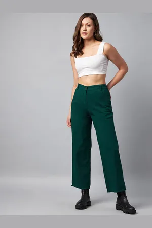Chemistry Women Clean High-Rise Cropped Straight Fit Pure Cotton Jeans