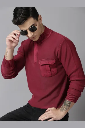 Roadster Men Pure Cotton Pullover