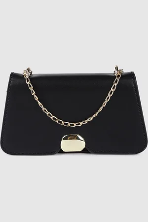 Fastrack Black Solid Purse Clutch