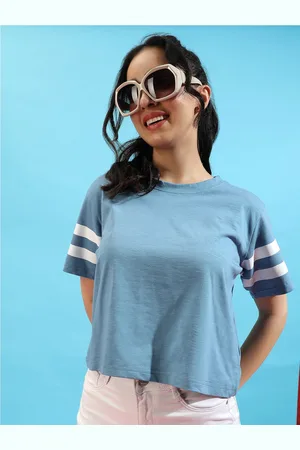 Campus Round Neck Boxy Cotton Top