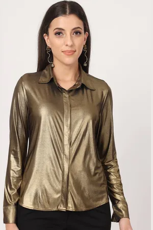 BEATNIK Spread Collar Long Sleeves Casual Shirt