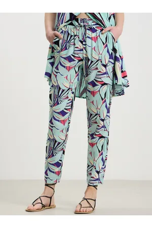 Calliope Women Floral Printed High-Rise Trousers