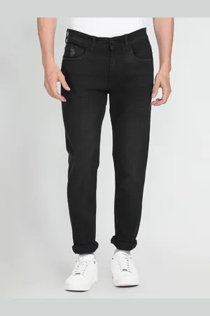 Ralph Lauren U S Polo Assn Denim Co Men Black Brandon Slim Tapered Fit Stretchable Jeans
