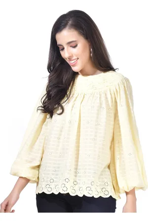 BEATNIK Self Design Cotton Regular Top