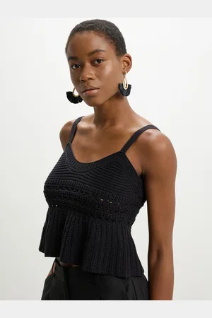 Calliope Pure Cotton Crochet Knitted Top
