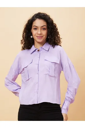 Globus Spread Collar Cuffed Sleeves Shirt