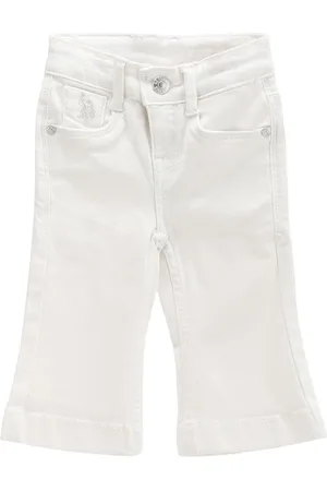 Ralph Lauren Girls Mildly Distress Flared Stretchable Jeans