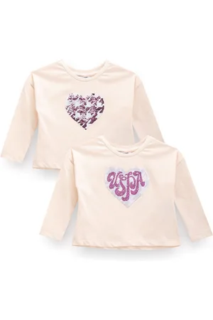 Ralph Lauren Girls Sequined Pure Cotton T-shirt