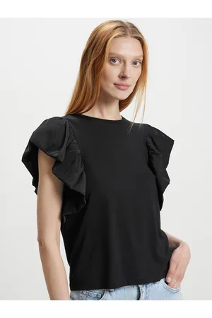 Calliope Flutter Sleeve Cotton Top