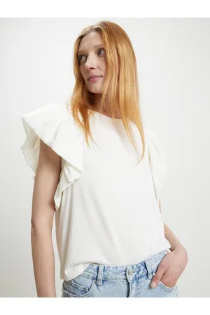 Calliope Flutter Sleeve Cotton Top