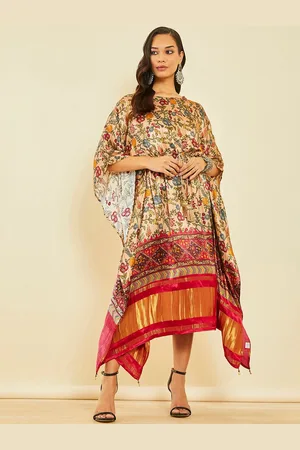 Soch Floral Printed Kaftan Midi Dress